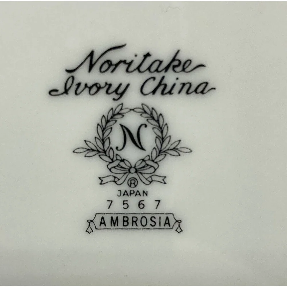 10 Set Vtg Noritake Japan Ambrosia Bread & Butter Plate 6 1/2